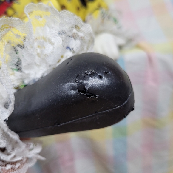 Creepy sad clown plastic head hands feet with truck fabric and block body - Picture 5 of 7